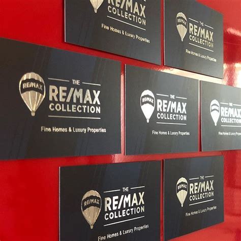 remax business cards foil